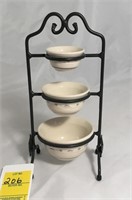 Miniature Mixing Bowl Stand & Bowls