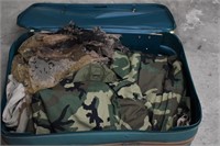 Jaguar Suitcase w/ Military Clothing, Camo Net