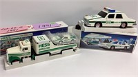 Hess trucks, 1991 Toy truck with race car and