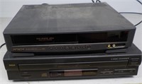 RCA  disc changer and Hitachi VHS.