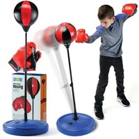 Kids Boxing Set - Gloves & Punching Bag - Adjustab