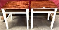 Pair Of Small Child's Desks/End Tables