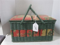 SEWING BASKET WITH CONTENTS