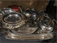 Silverplate Shelf Lot