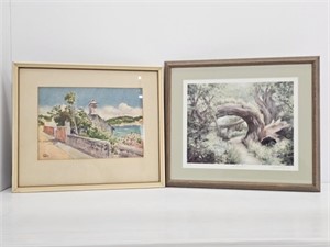 2 SCENIC PRINTS - ONE IS LTD ED SIGNED BY ARTIST