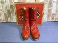 SPANISH WINE (RED) JUSTIN LADIES BOOTS - SIZE 9