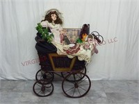 Vintage Victorian Style Lighted Carriage Display
