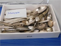 LOT SILVER PLATE CUTLERY