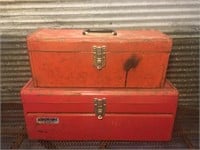 Vintage toolboxes.