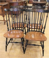 Lot of 4 Hitchcock chairs