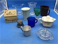Vntg Vases, Reamers, Pitchers, Measuring Cups/More