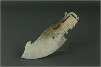 Chinese Han Period Hetian White Jade Carved Knife