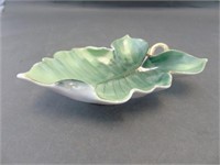Saji Occupied Japan Porcelain Leaf Dish