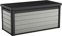 Keter Denali 150 Gallon Deck Box  Grey & Black