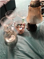 Lamp and glassware