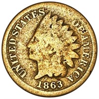 1863 Indian Head Penny NICELY CIRCULATED