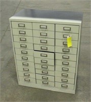 Parts Bin Drawer Cabinet, Approx 30"x16"x37"