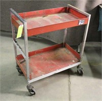 Two Level Shop Cart, Approx 16"x30"x34"