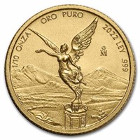 2022 Mexico 1/10 Oz Gold Libertad Bu