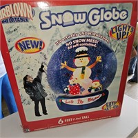 NEW INFLATABLE SNOW GLOBE 6 FT.