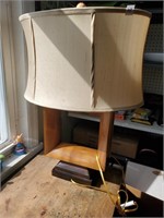 Wooden Square Lamp