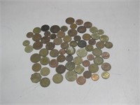 Sixty Five Old Foreign Coins