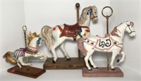 Carousel Horses- Lot of 3