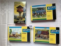ATLAS HO SCALE WAREHOUSE, BARN AND SHED, RANCH