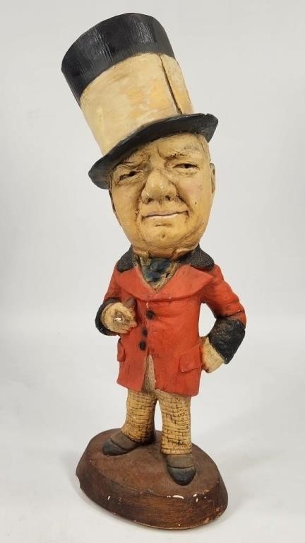 VINTAGE W.C. FIELDS CHALK STATUE