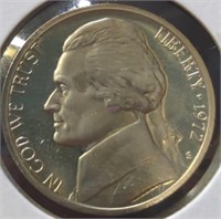 Proof 1972 s Jefferson nickel