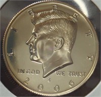 Proof 2006 s Kennedy half dollar