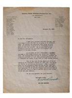 Franklin Roosevelt Stamped Letter