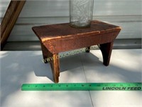 Antique small wooden stool