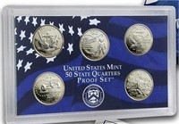 2002 United States Mint Proof Quarters 5 pc set No