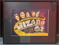 Framed Wizard of Oz Lobby Card