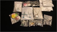 New earrings& necklaces in packaging