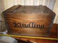 Wood Kindling Crate Box