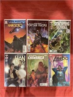 6 bagged and backed comics