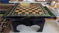 Carved Hardstone Oriental Chess Table Game Board