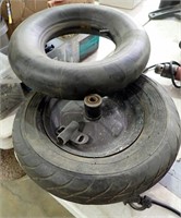 WHEELBARROW TIRE & WHEEL W/INNER TUBE