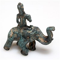 Ancient Kushans bronze elephant ornament statue ci