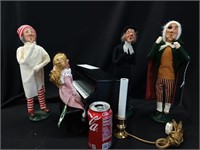 4 Byers Choice Carolers, LDolls, Louise first