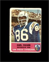 1962 Fleer #87 Earl Faison P/F to GD+