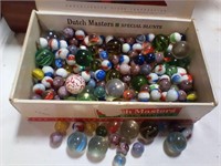 Marbles in cigar box