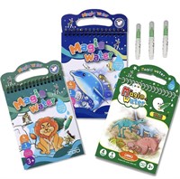 3 PACK OF WATER COLOURING BOOKS FOR KIDS