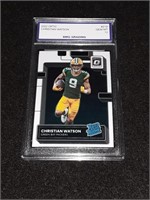 Christian Watson 2022 Optic GEM MT 10 Rated Rookie