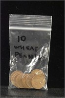 10 Wheat Pennies