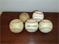 Collection of Old Baseballs