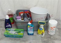Cleaning Supplies, Waste Can & Tote (no lid)