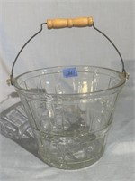 Mid Century Anchor Hocking Apple Basket Ice Bucket